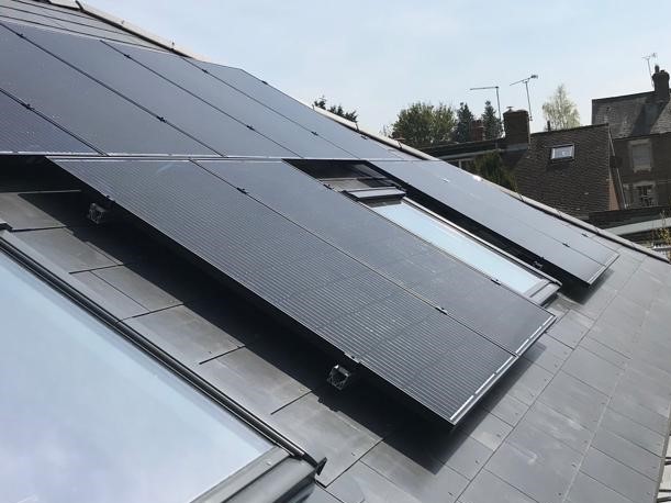 Solar PV installation in Goudhurst, Kent