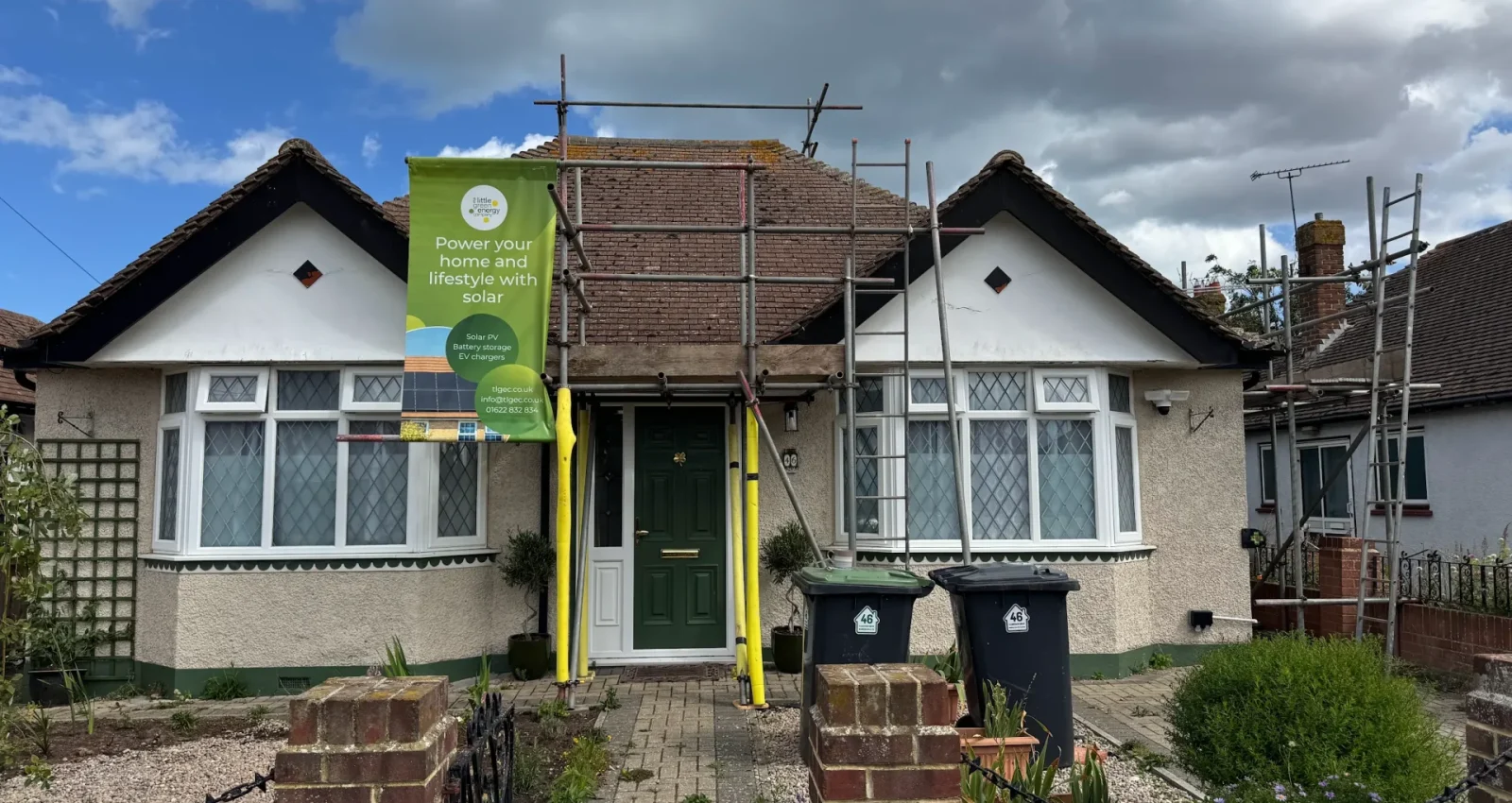 Property With Scaffolding For Solar