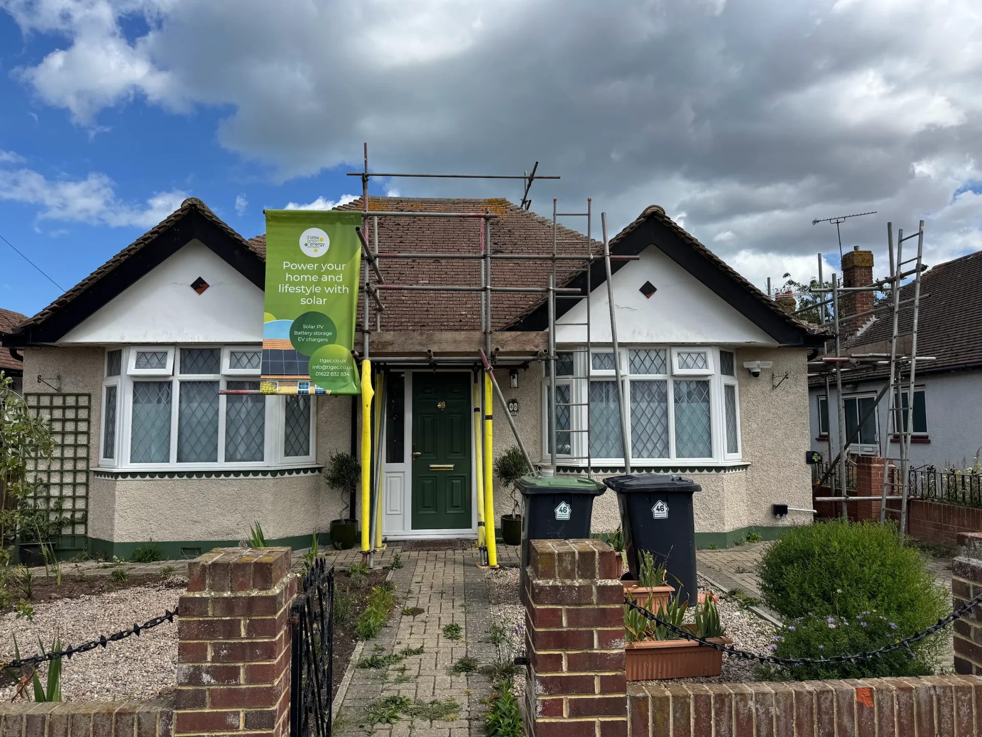 Property With Scaffolding For Solar