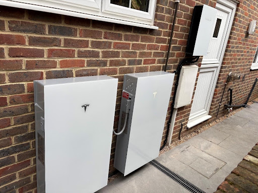 Photo of Tesla powerwall and newly installed expansion n Etchingham, Sussex
